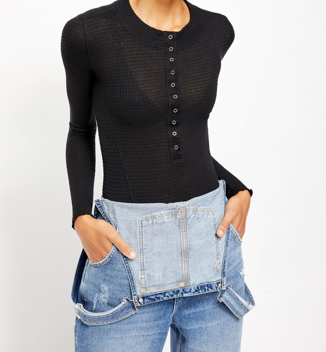 Free People Eines der Mädchen Henley