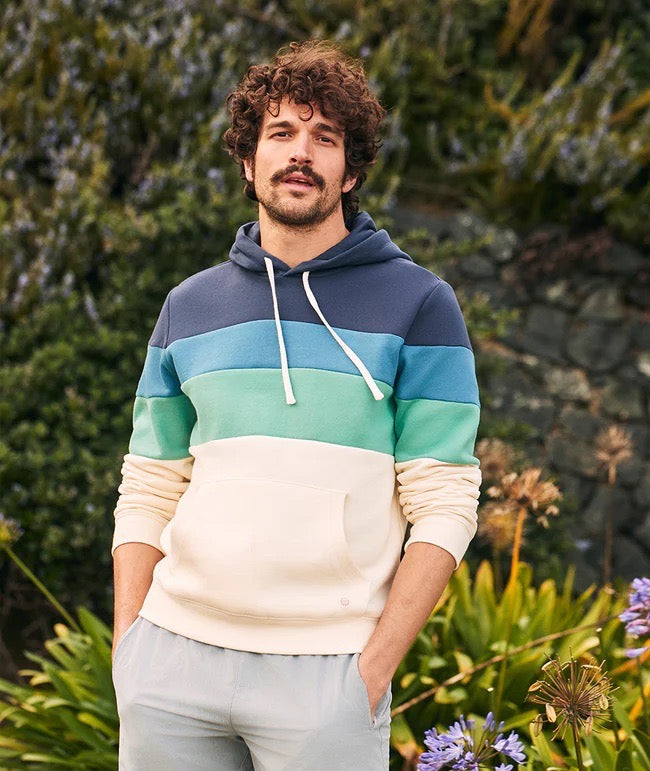 Color block pullover hoodie on sale