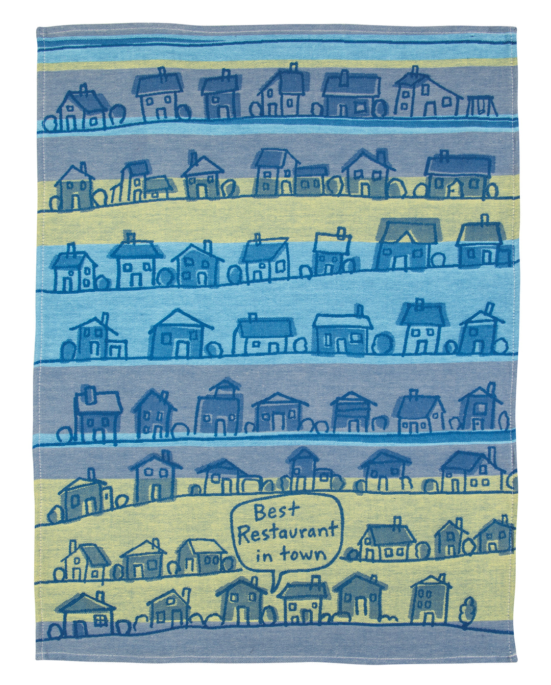 Blue Q Best Restaurant In Town Woven Dish Towel