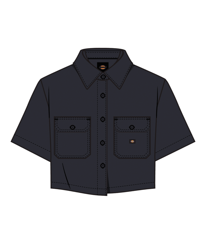 Dickies W Ss Crop Work Shirt