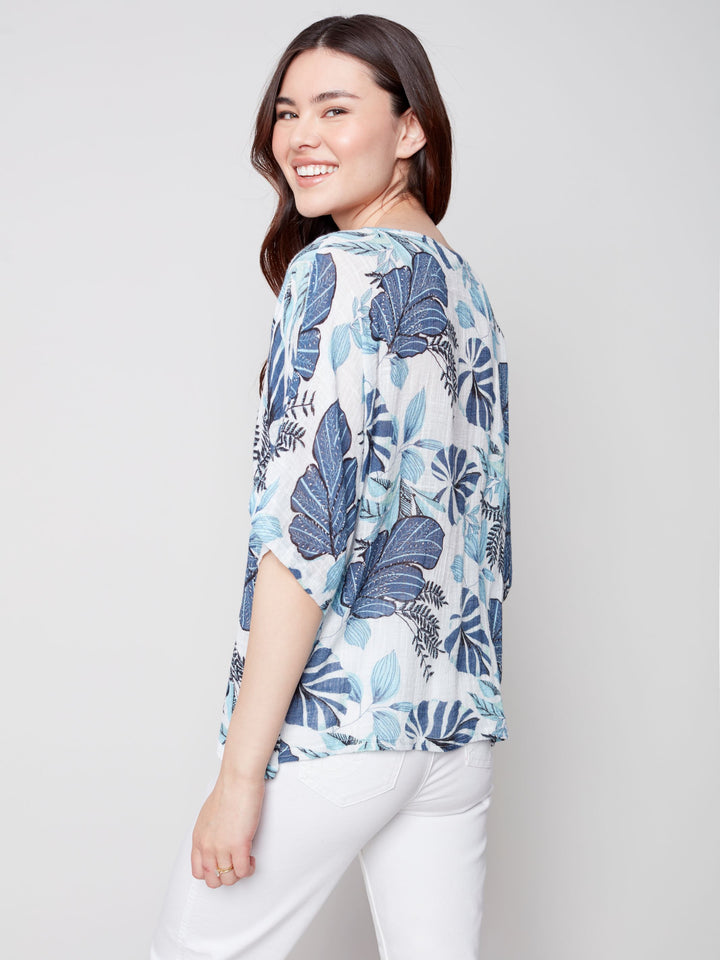 Charlie B Dolman Cotton Blouse