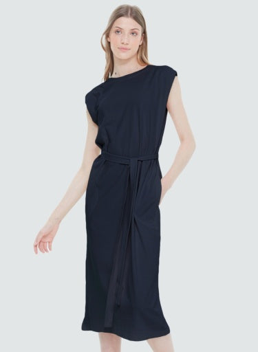Black Tape Tie Waist Knit Dress Dales Clothing for Men and Women Black Tape Tie Waist Knit Dress Dales Clothing for Men and Women
