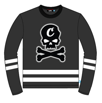 Cookies Crusaders LS Cotton Knit Hockey Jersey with Applique
