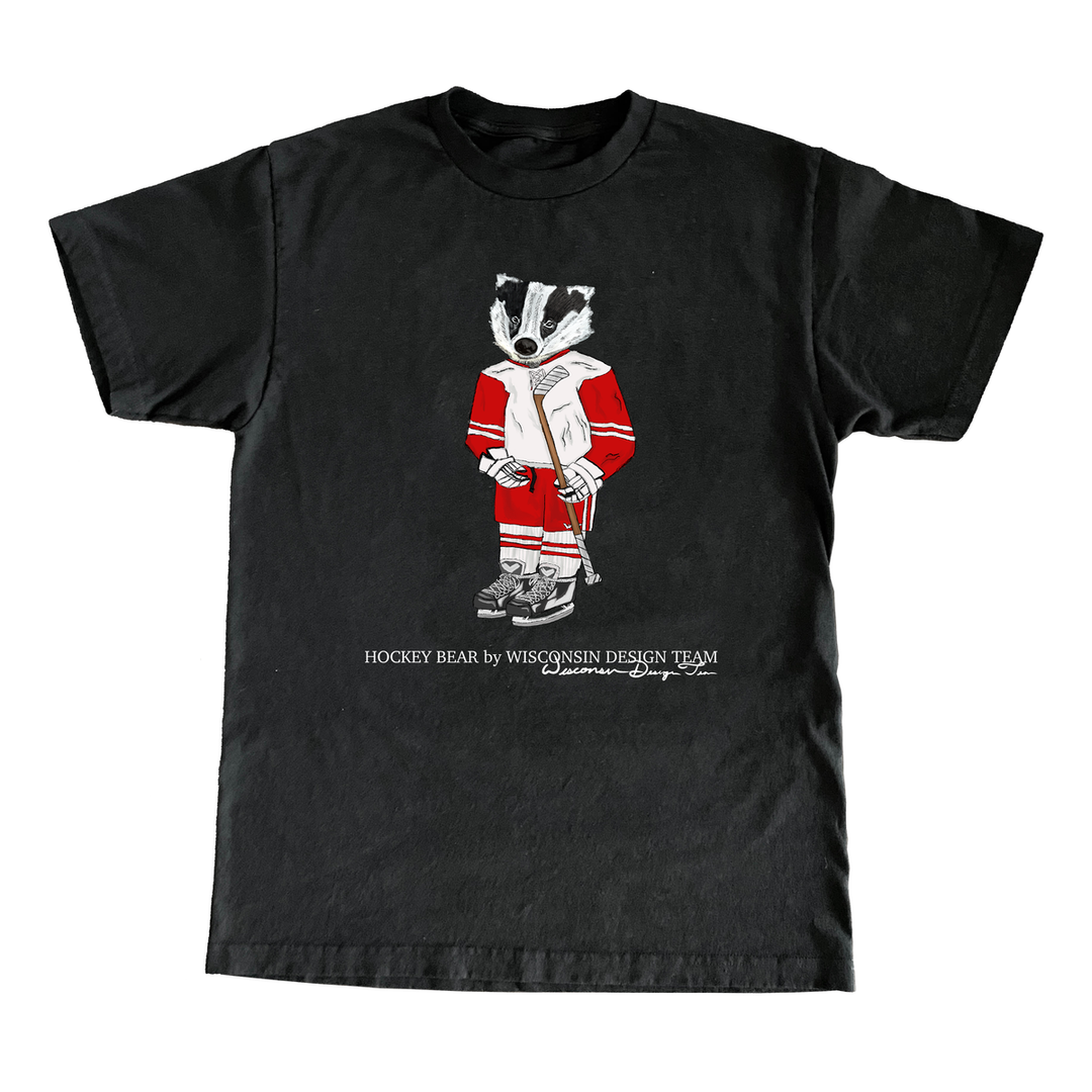 Wisconsin Design Team Hockey Bear Tee