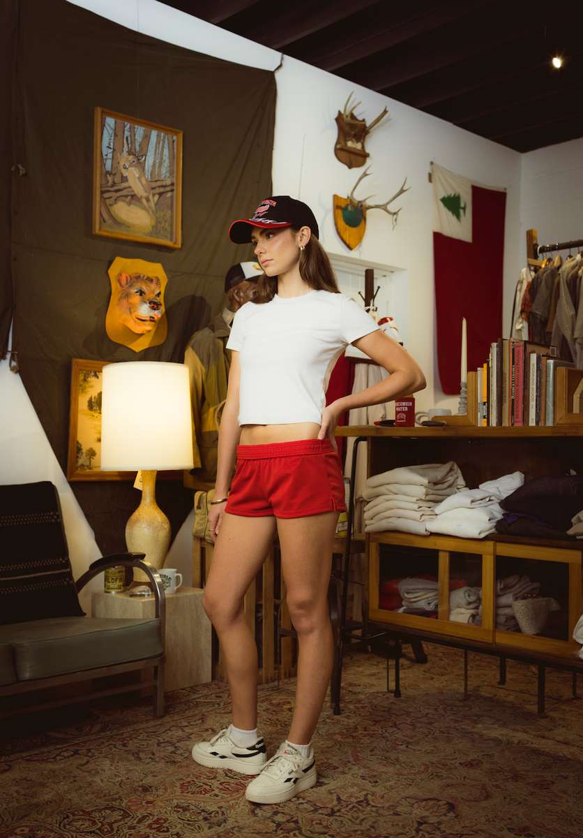 Wisconsin Design Team Badger Mesh Booty Shorts