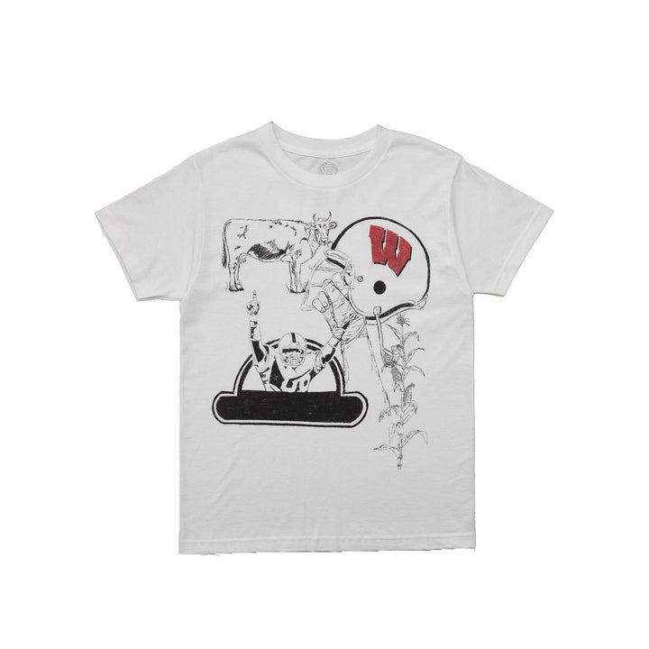 Wisconsin Design Team Badger Football Collage Tee