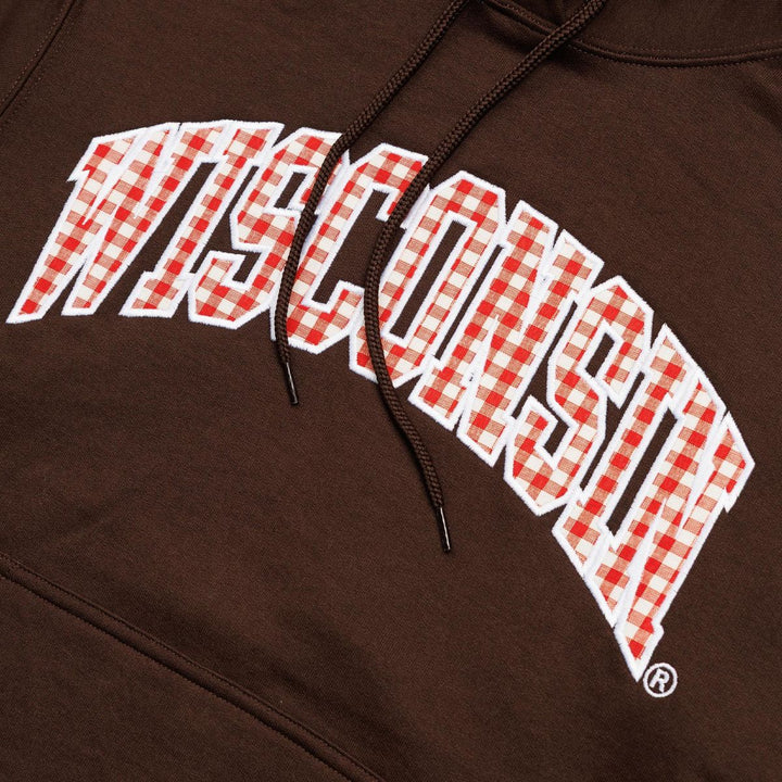 Wisconsin Design Team Badger Wisco Gingham Hoodie