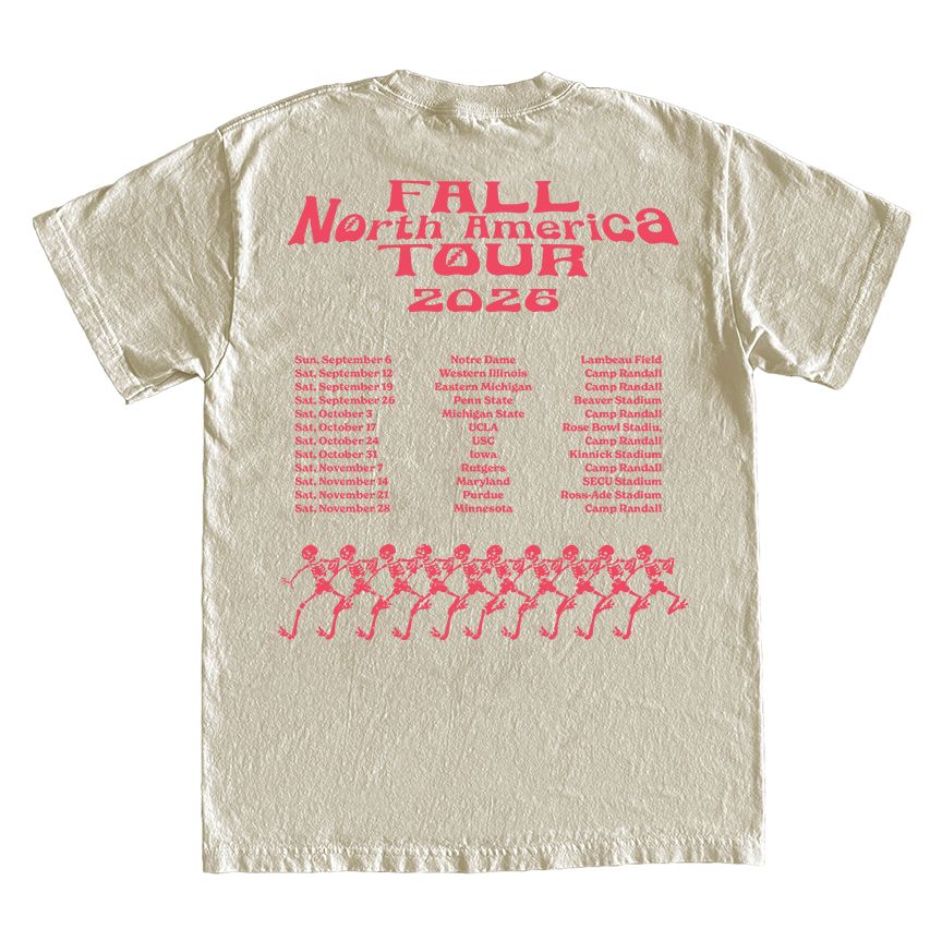 Wisconsin Design Team Badger Grateful Red Football Tour Tee