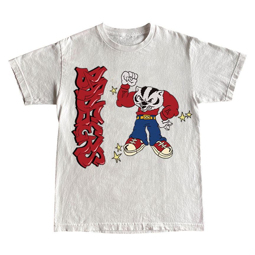 Wisconsin Design Team Badger Graffiti Tee