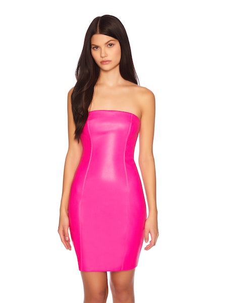 Susana Monaco Faux Leather Strapless Dress Dales Clothing for Men and Women Susana Monaco Faux Leather Strapless Dress Dales Clothing for Men and Women