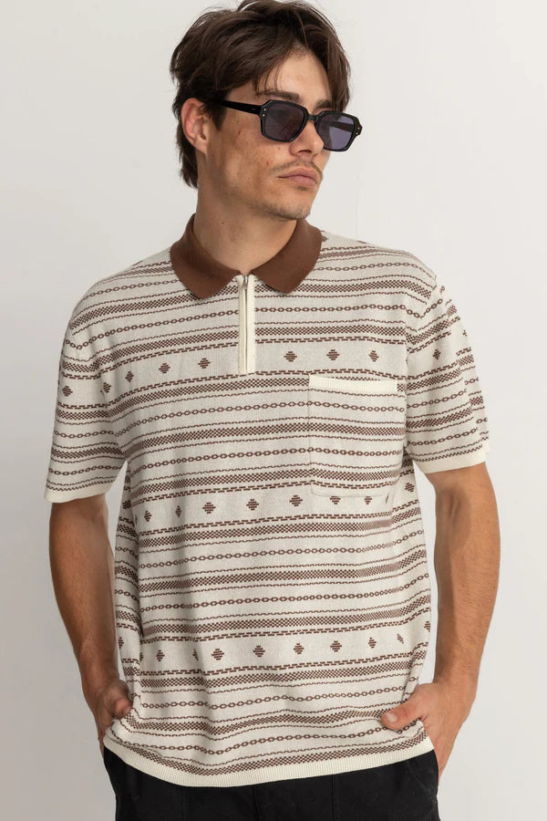 Rhythm Jacquard SS Polo