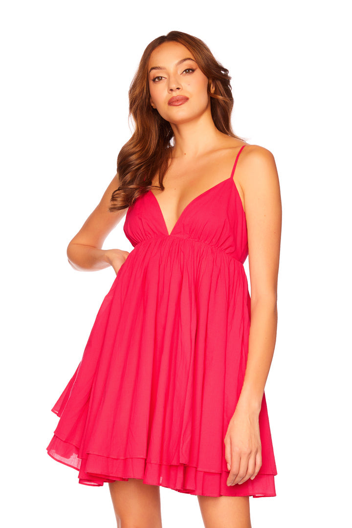 Susana Monaco Cotton Voile String V Dress