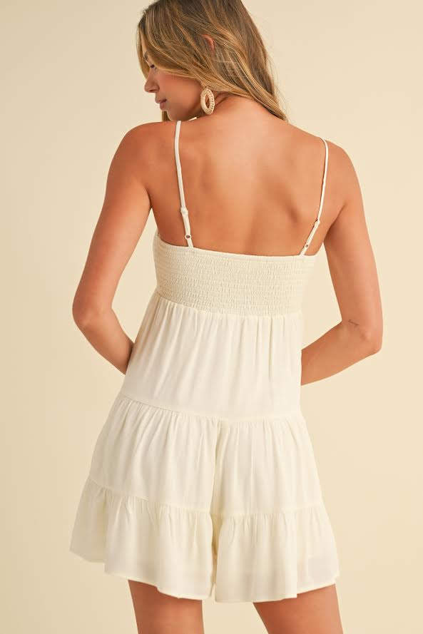 Klesis Smocked Tiered Romper