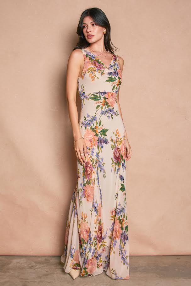 Dress Forum Maxi Sleeveless Cowl Neck Dress