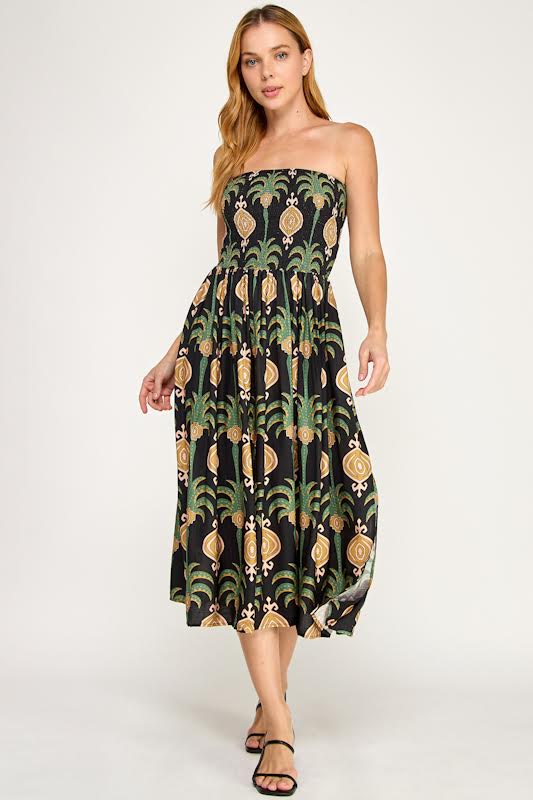 Millibon Palm Spring Vacation Tube Dress