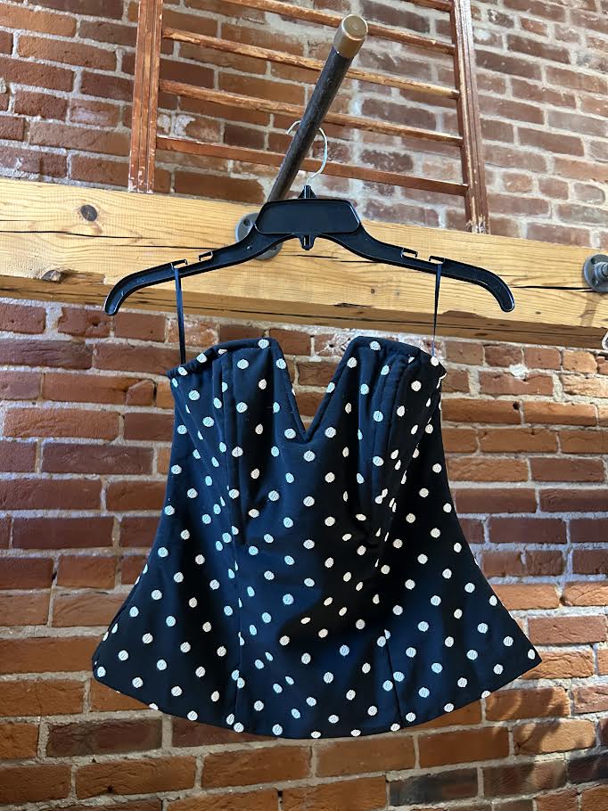 Mable Polka Dot Bustier Top