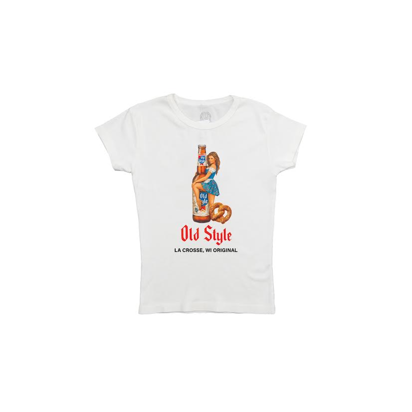 WDT x Dale's Oktoberfest Old Style Bottle Girl Baby Tee