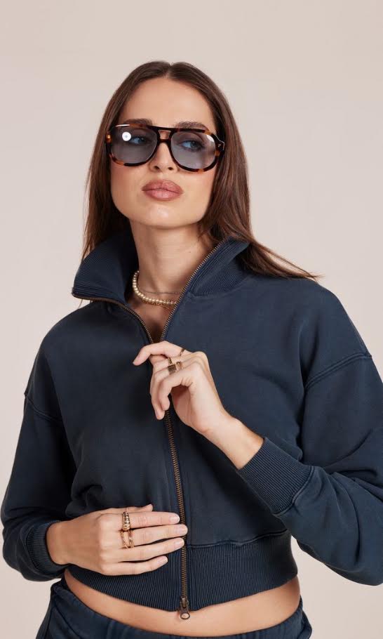 Bobi Funnel Neck Zip Up