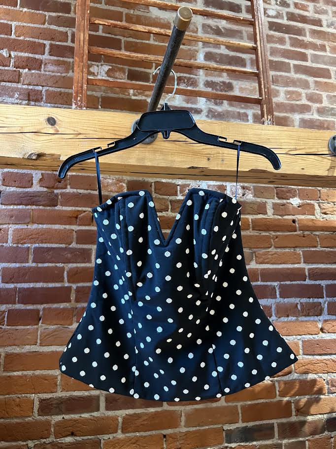 Mable Polka Dot Bustier Top