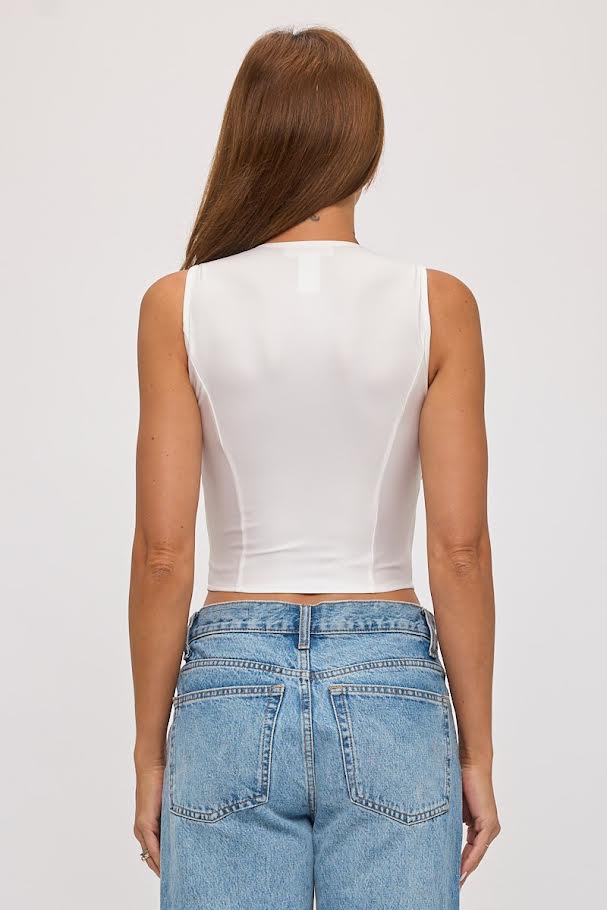 Oh Yes Zip Up Side Detail Tank