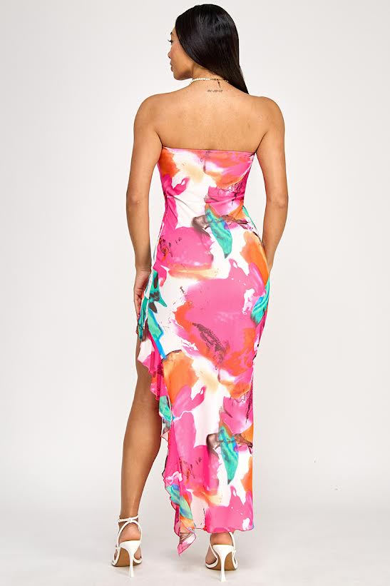 Spring Haze Floral Maxi Dress