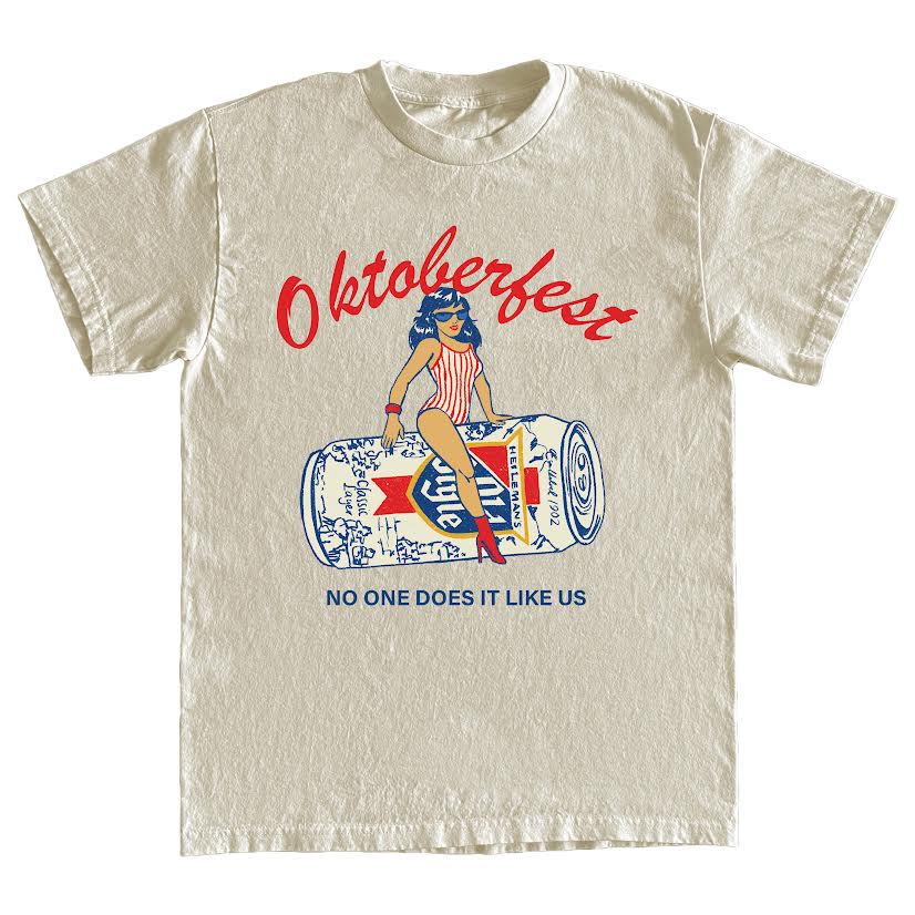 WDT x Dale's Oktoberfest Old Style Can Girl Shirt
