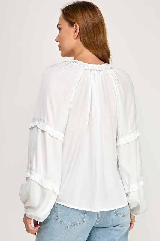 Millibon Silky Lash Lace Blouse