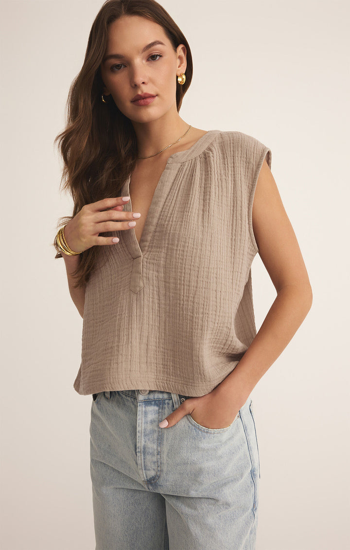 Z Supply Cliffside V-Neck Airy Top