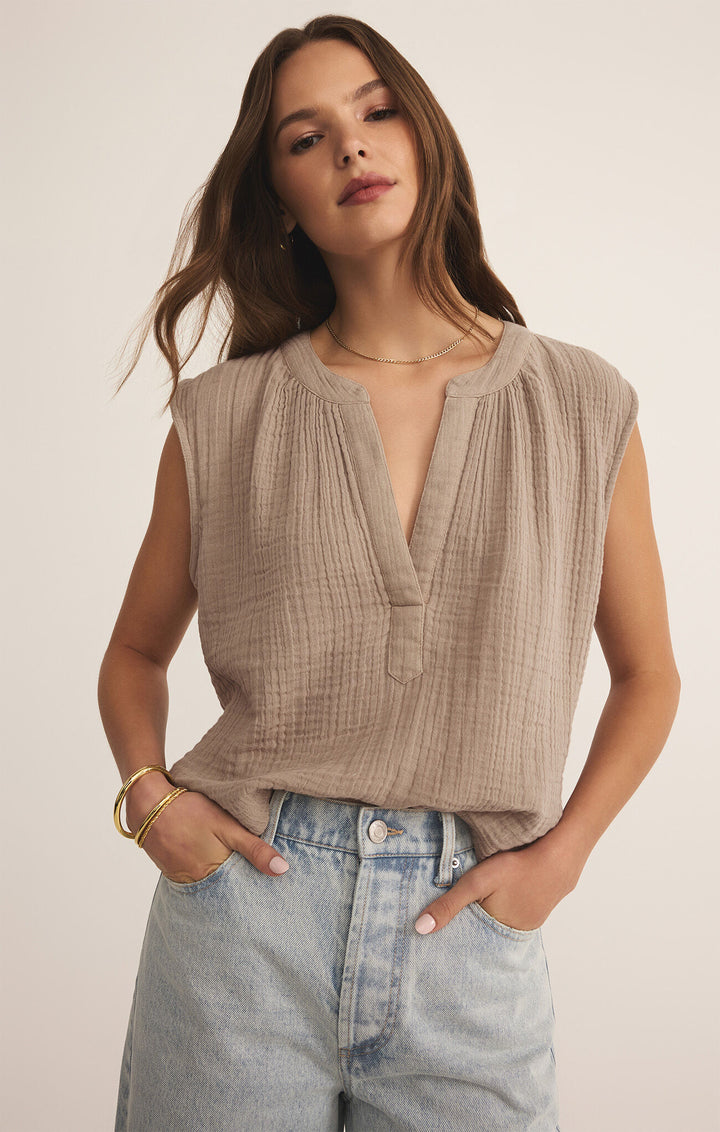 Z Supply Cliffside V-Neck Airy Top