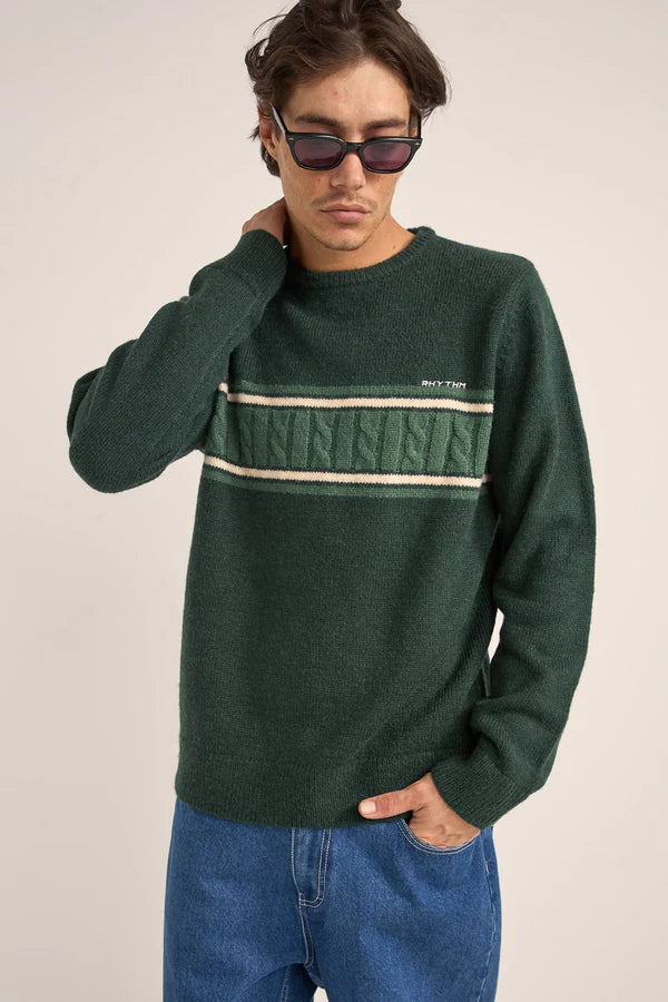 Rhythm Mohair Strip Knit Sweater