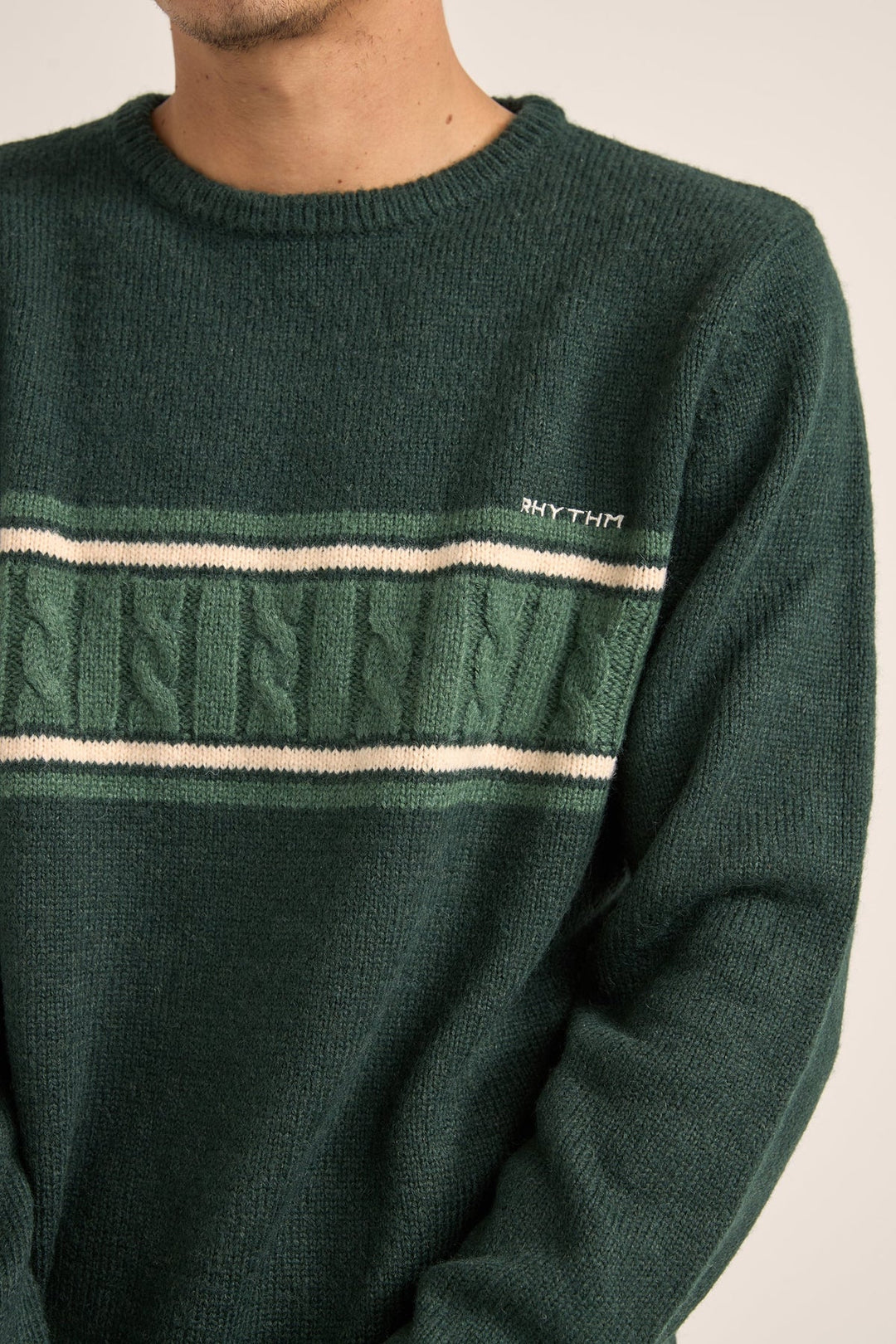 Rhythm Mohair Strip Knit Sweater