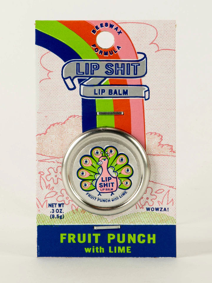 Blue Q Lip Shit Fruit Punch Lime Lip Balm