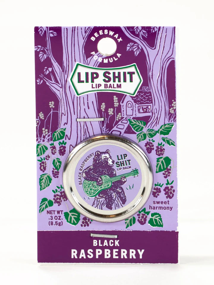 Blue Q Lip Shit Black Raspberry Lip Balm