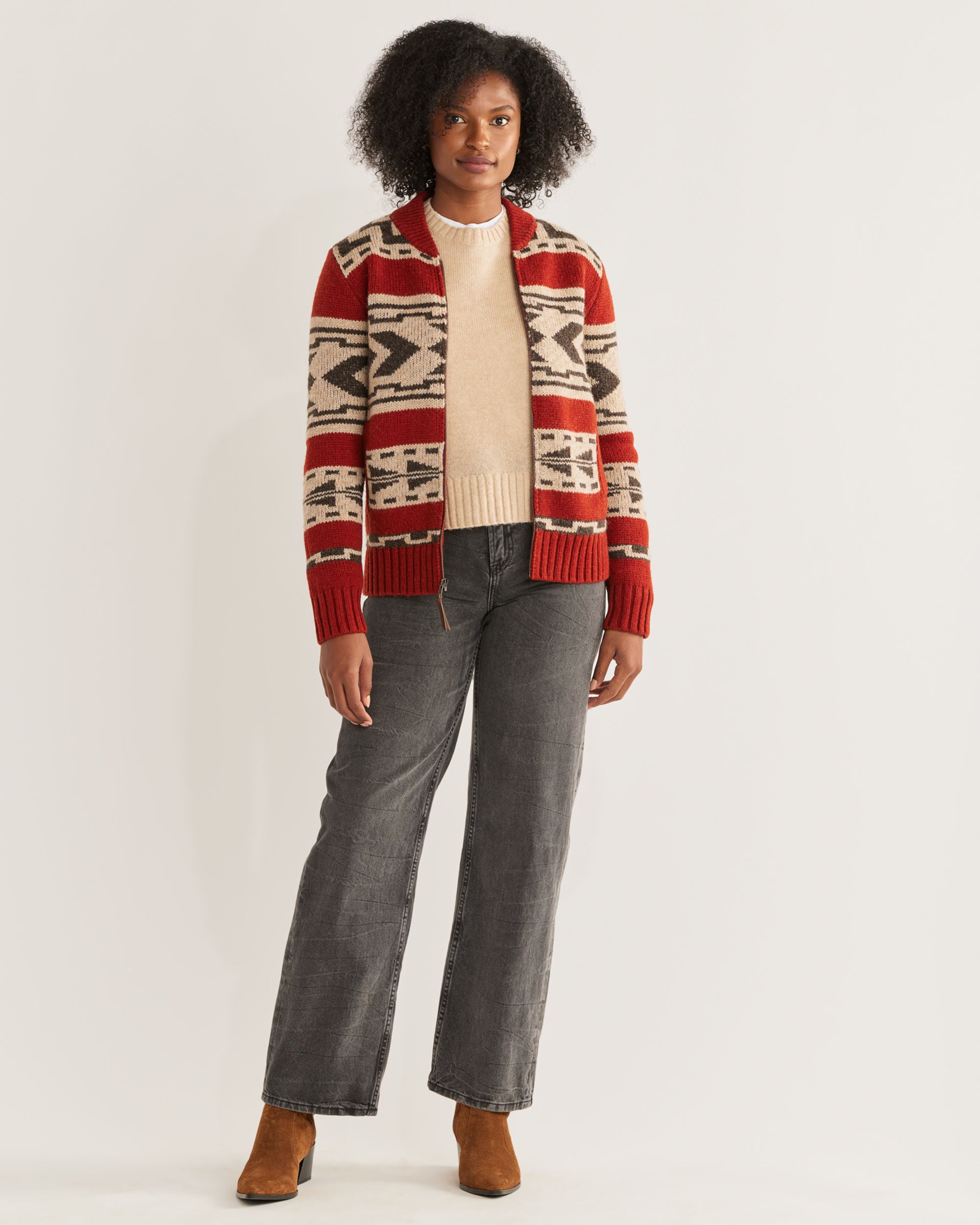 Pendleton zip best sale up sweater