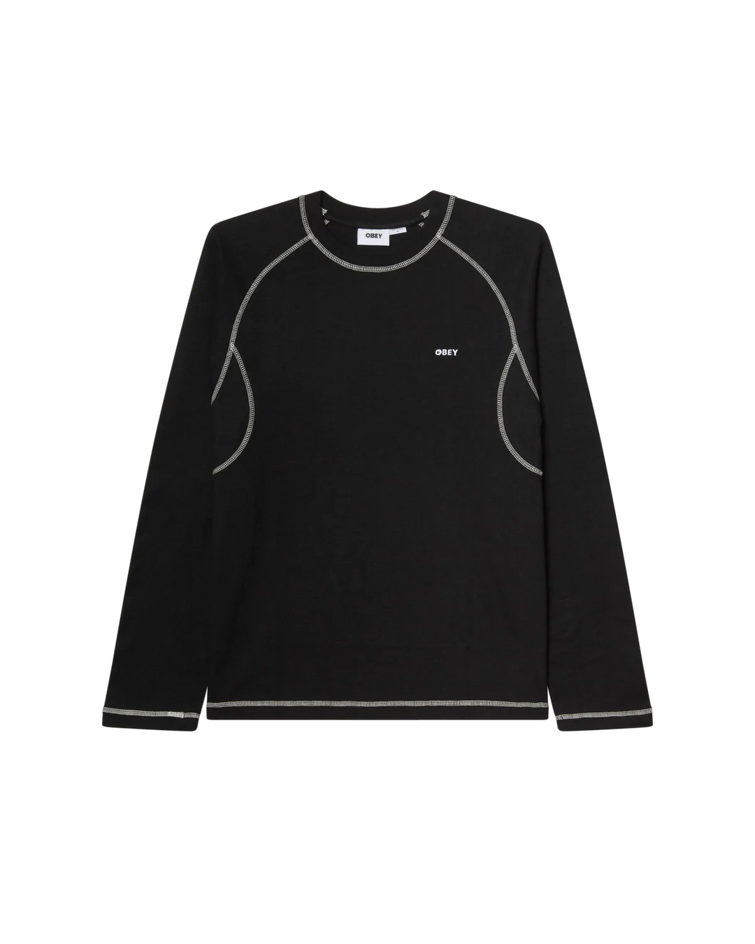 Obey Aaron Contrast Stitch Long Sleeve Tee