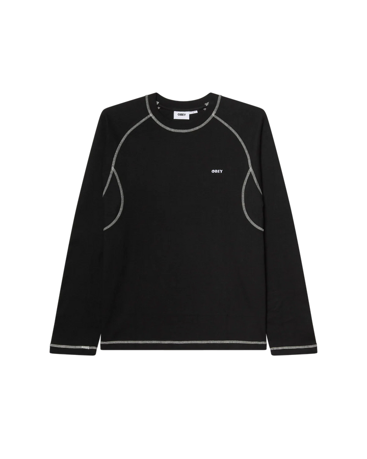 Obey Aaron Contrast Stitch Long Sleeve Tee