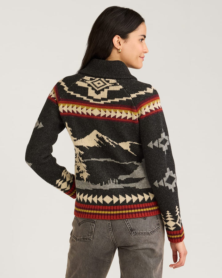 Pendleton Alpine - Cardigan zippé en laine d'agneau