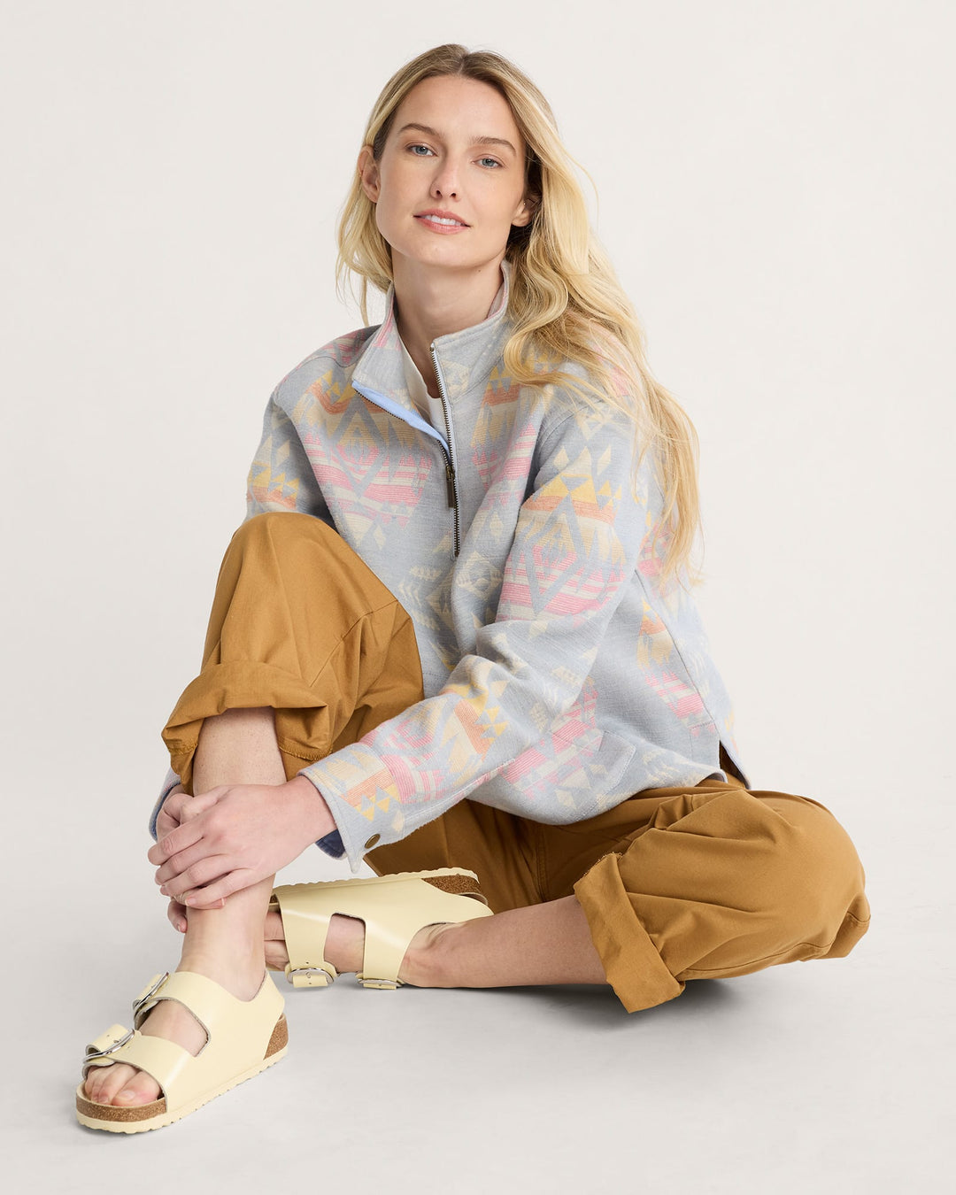 Pendleton Half Zip Chamois Pullover