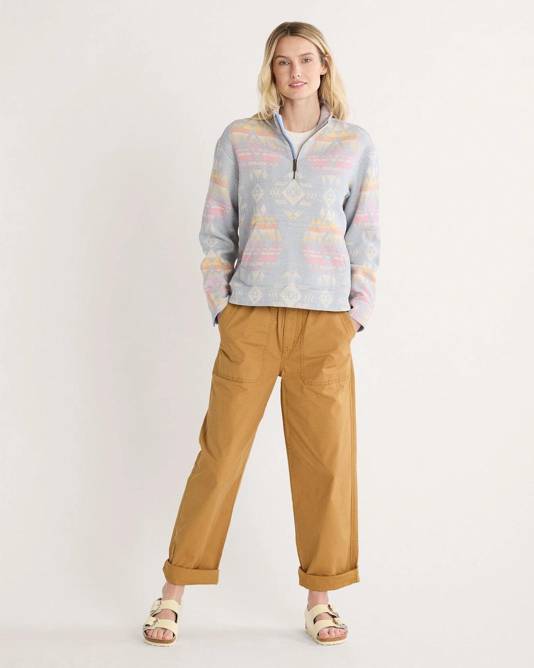 Pendleton Half Zip Chamois Pullover