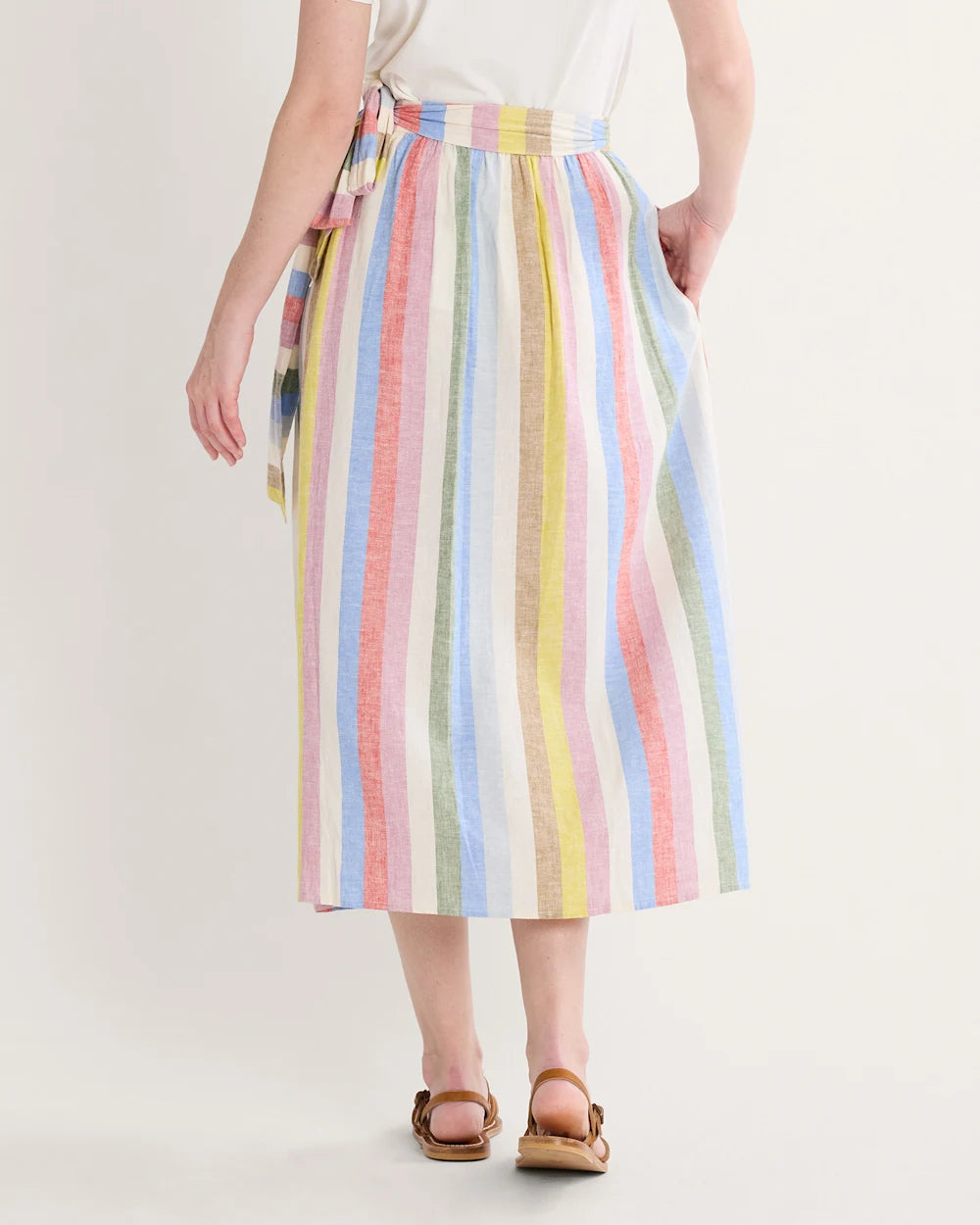 Pendleton Striped Wrap Skirt
