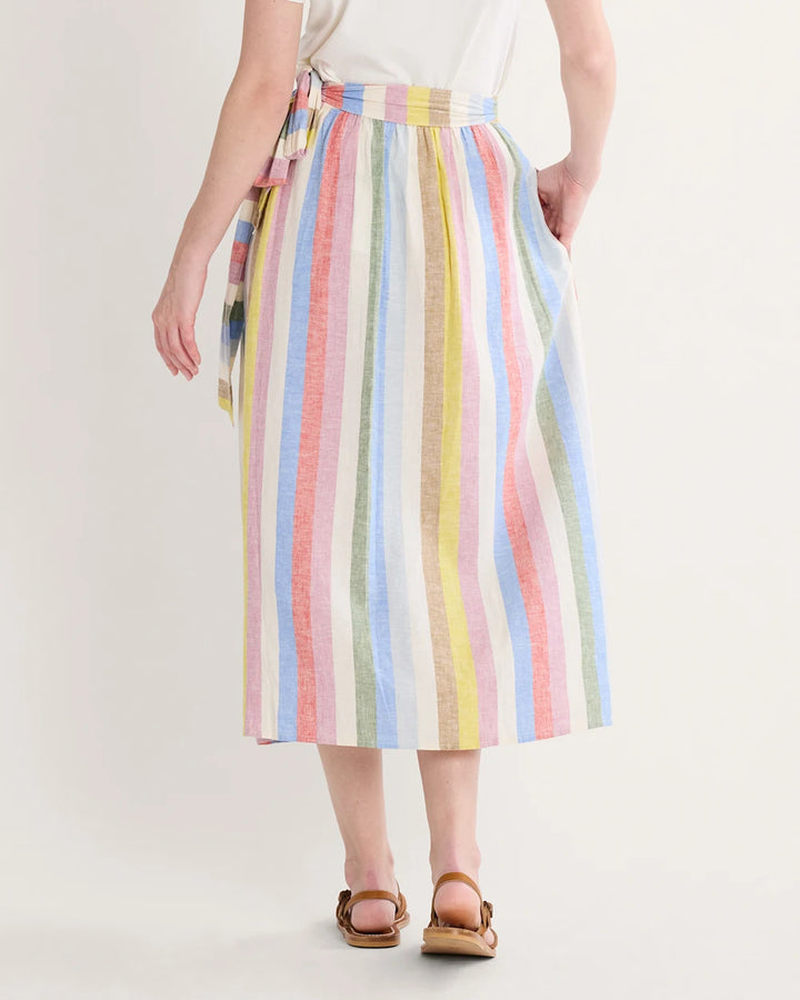 Pendleton Striped Wrap Skirt