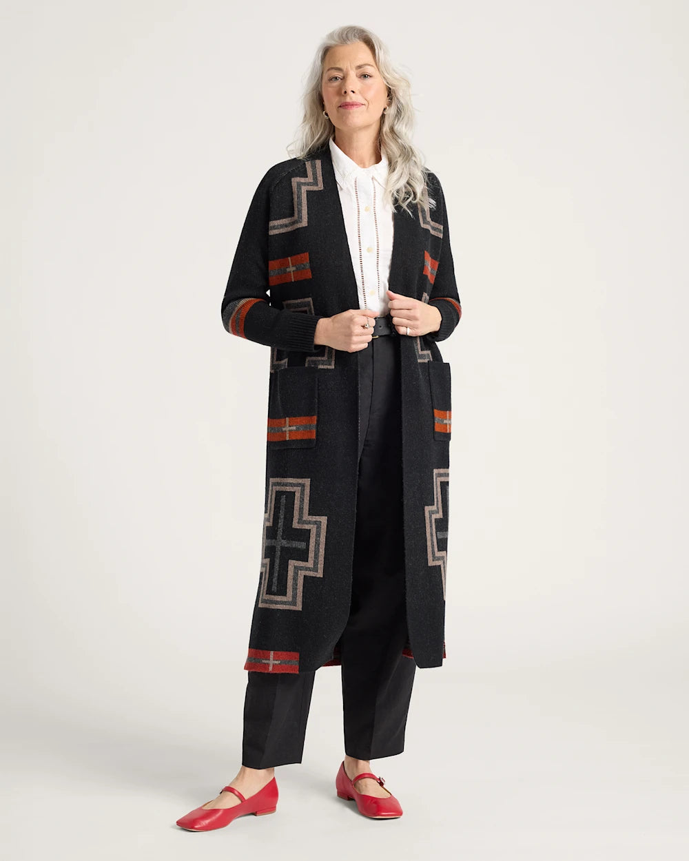 Pendleton Lambswool Duster Cardigan Sweater