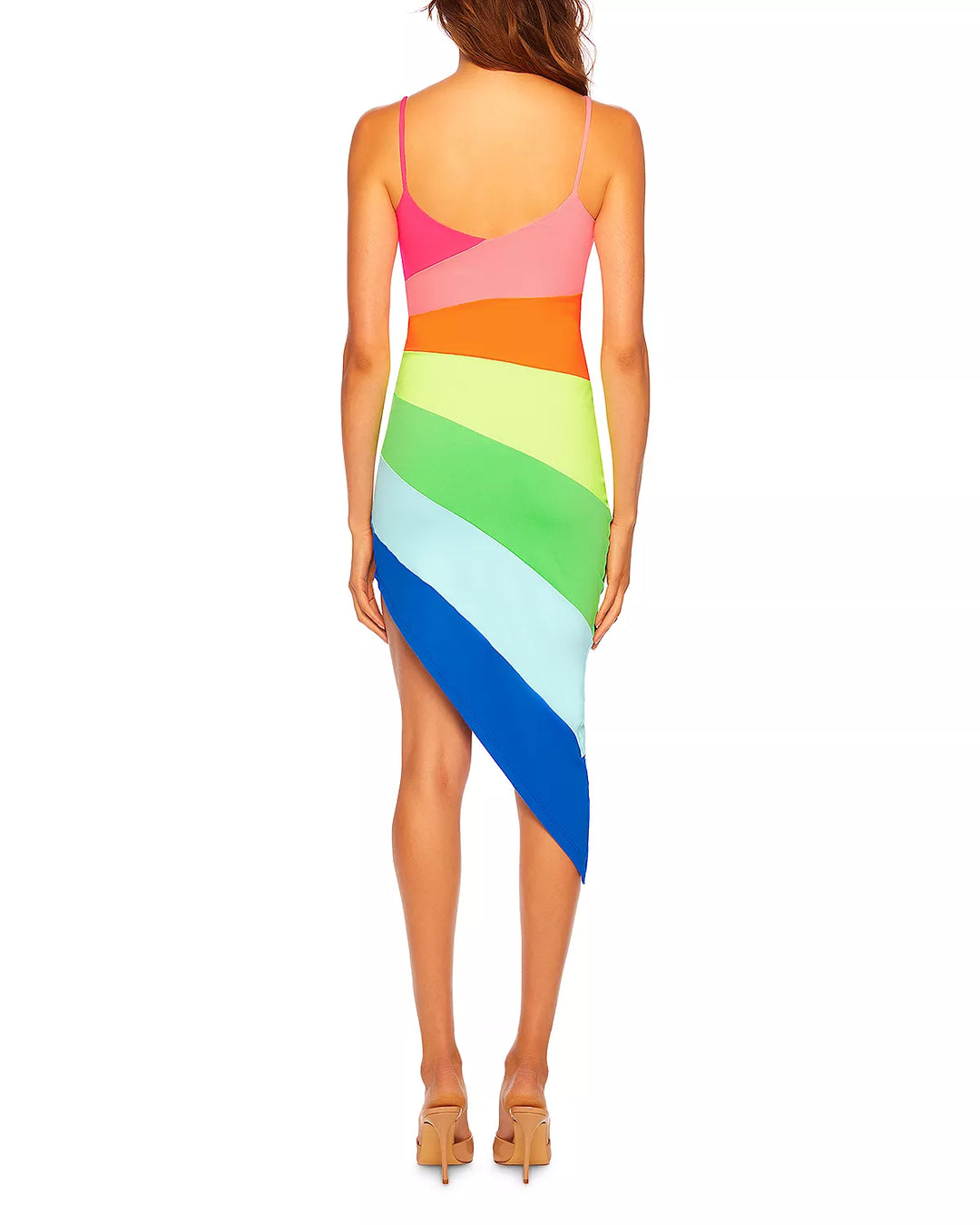 Susana Monaco Colorblock Stripe String Dress