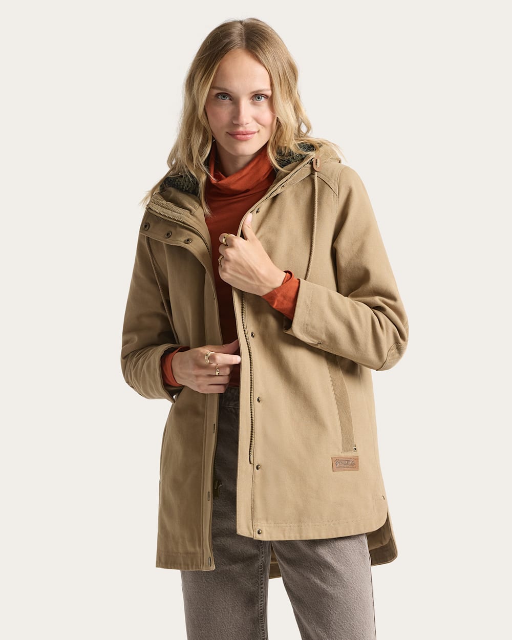 Pendleton Cedar Creek Canvas Cord Trim Parka