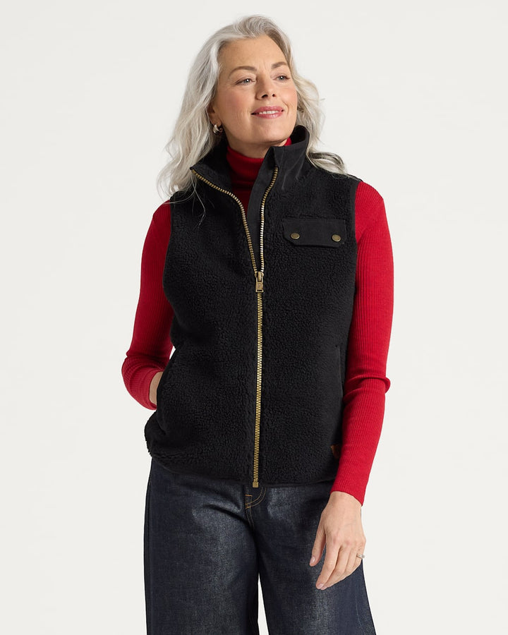 Pendleton Laurel Zip Front Berber Vest