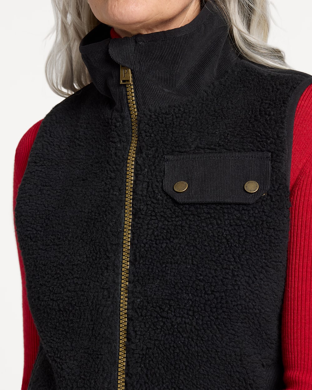 Pendleton Laurel Zip Front Berber Vest