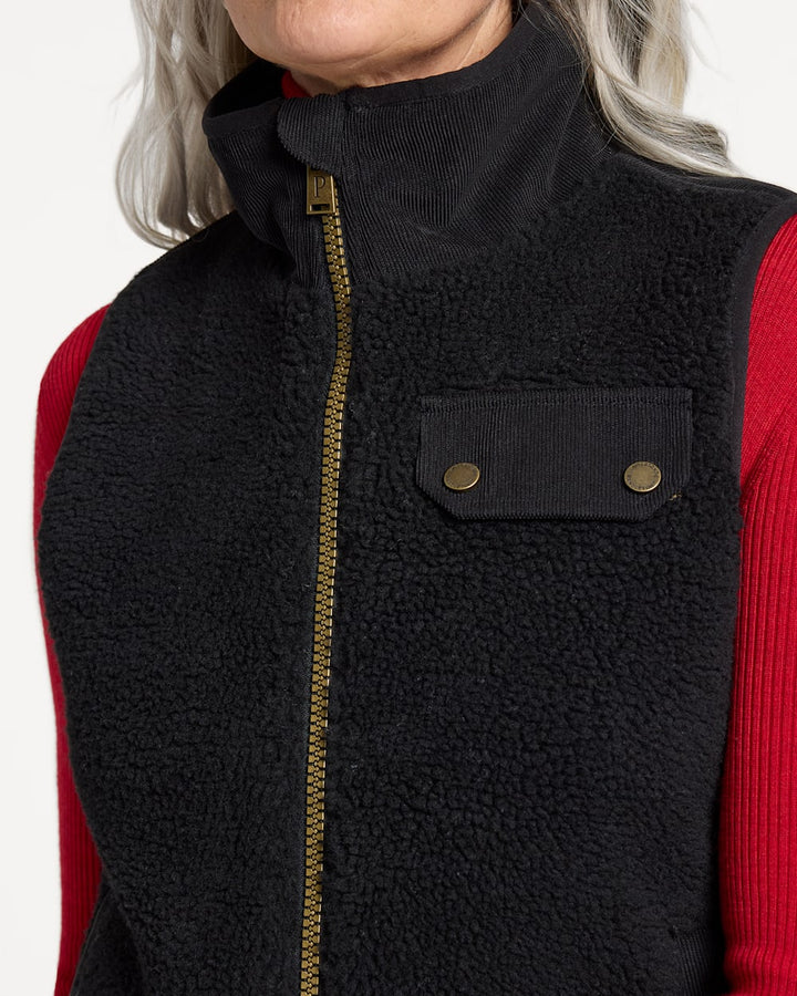 Pendleton Laurel Zip Front Berber Vest