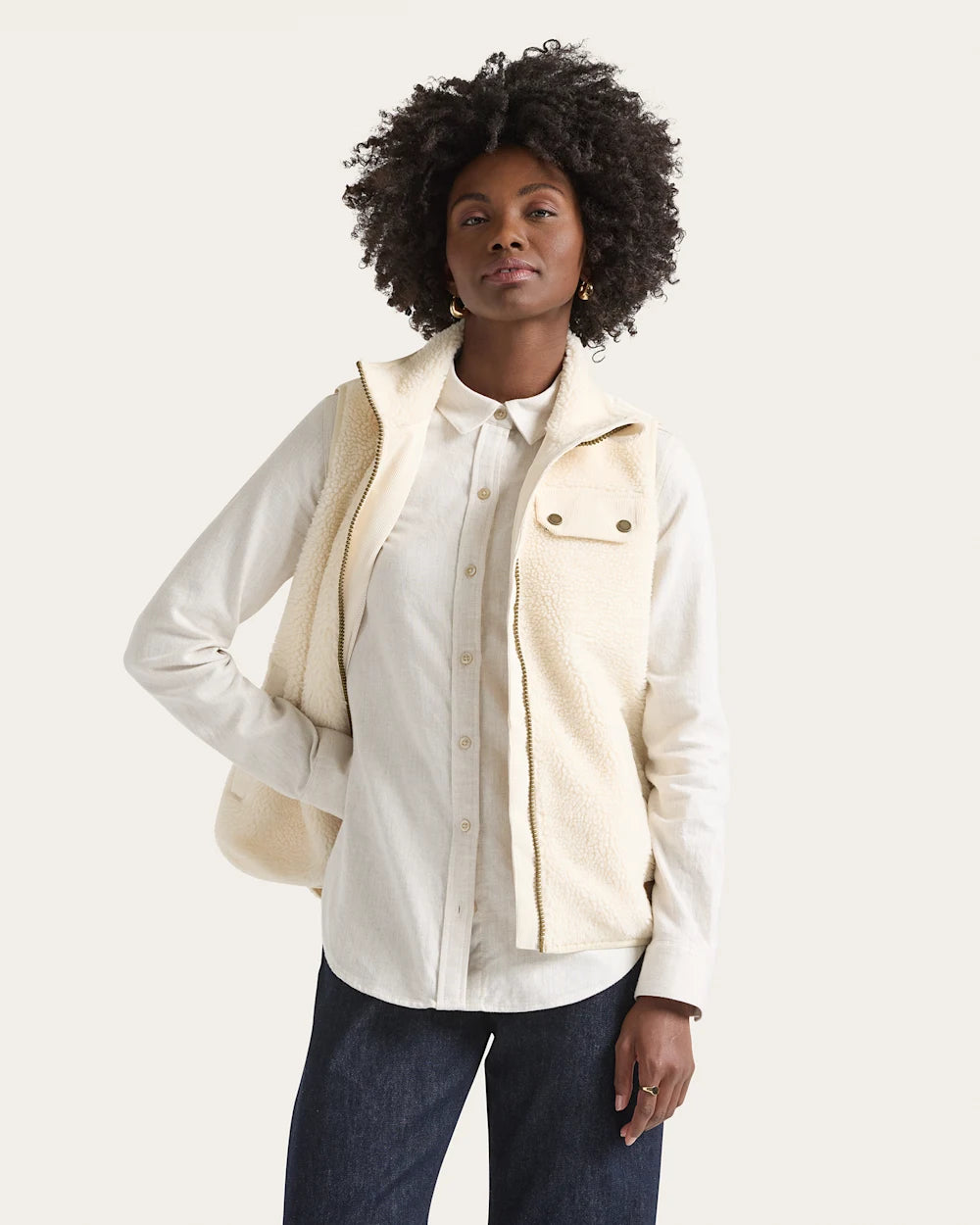 Pendleton Laurel Zip Front Berber Vest