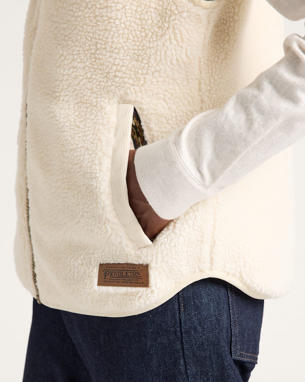 Pendleton Laurel Zip Front Berber Vest