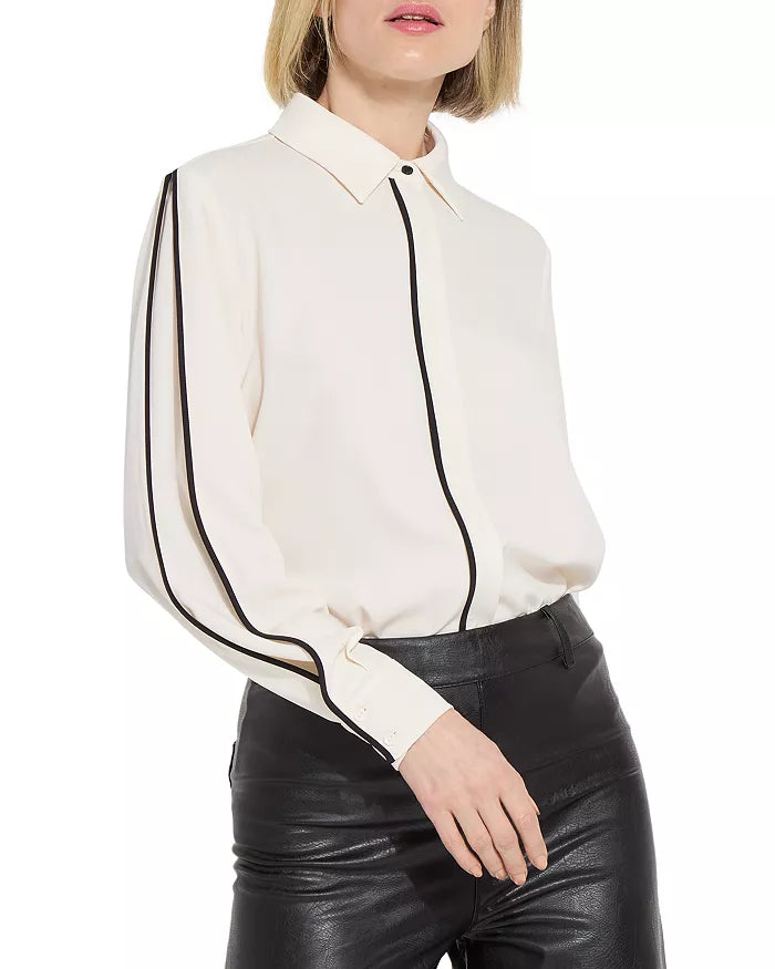 Lysse Luna Blouse With Pleated Sleeves